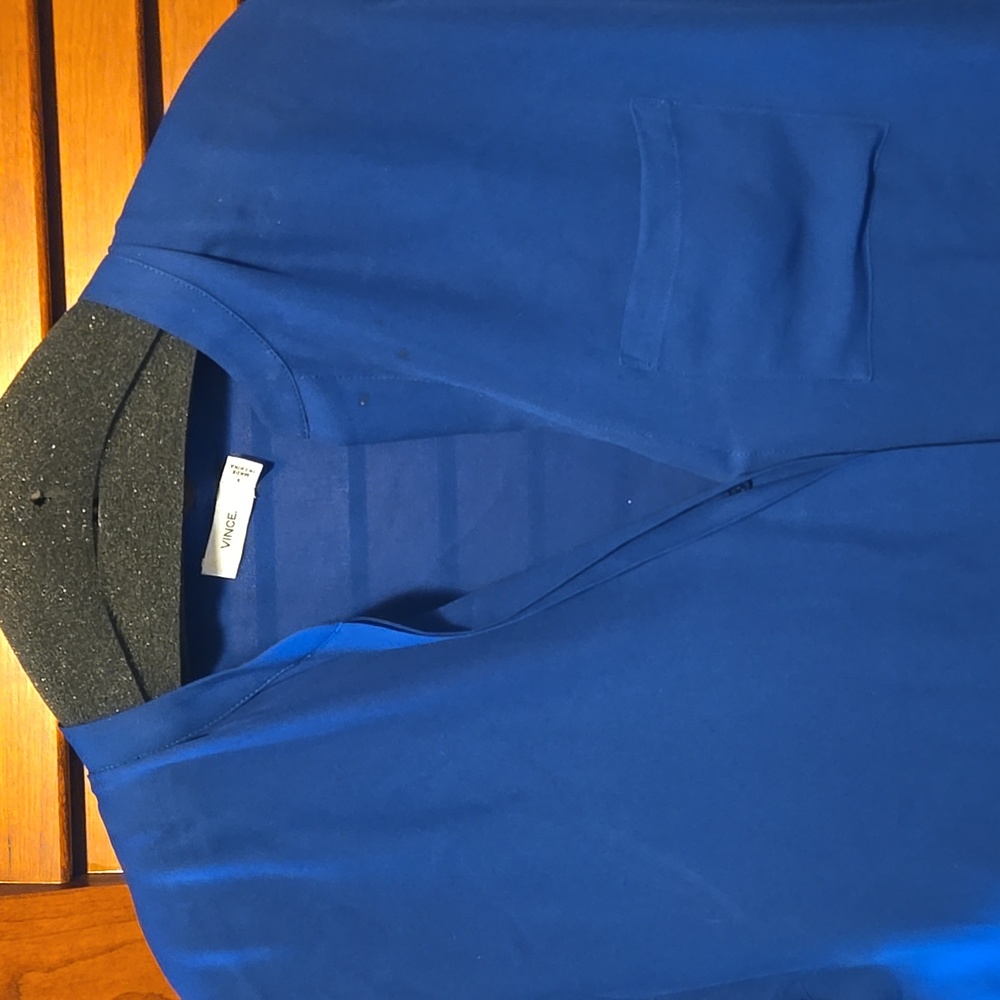 Vince Royal Blue Blouse